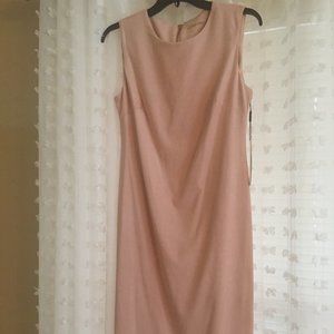 Calvin Klein Blush Pink Faux Suede  Formal Dress